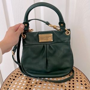 Marc Jacobs green leather crossbody bag